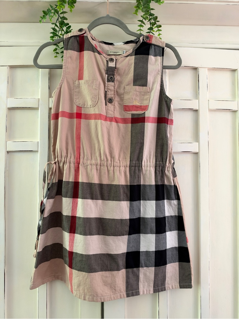 Burberry Girls Nova Check Plaid Sleeveless Dress